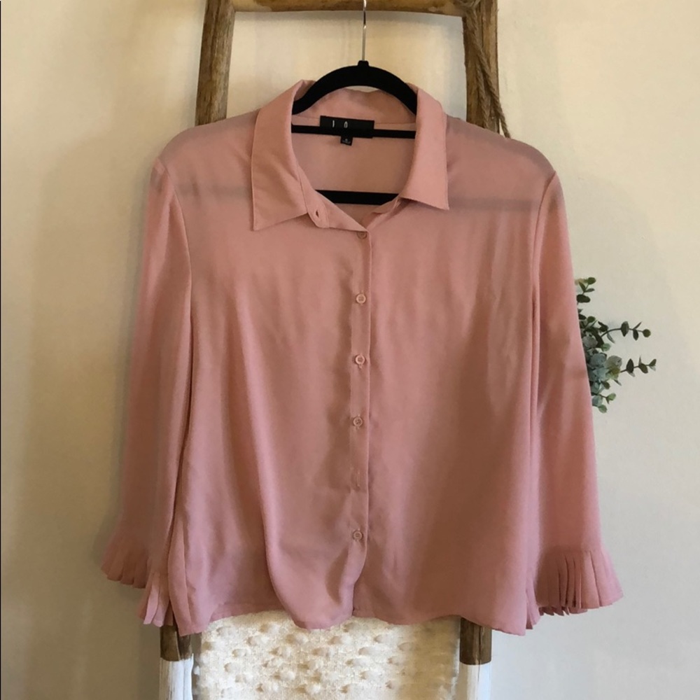 Lulus Pink Button Down Top